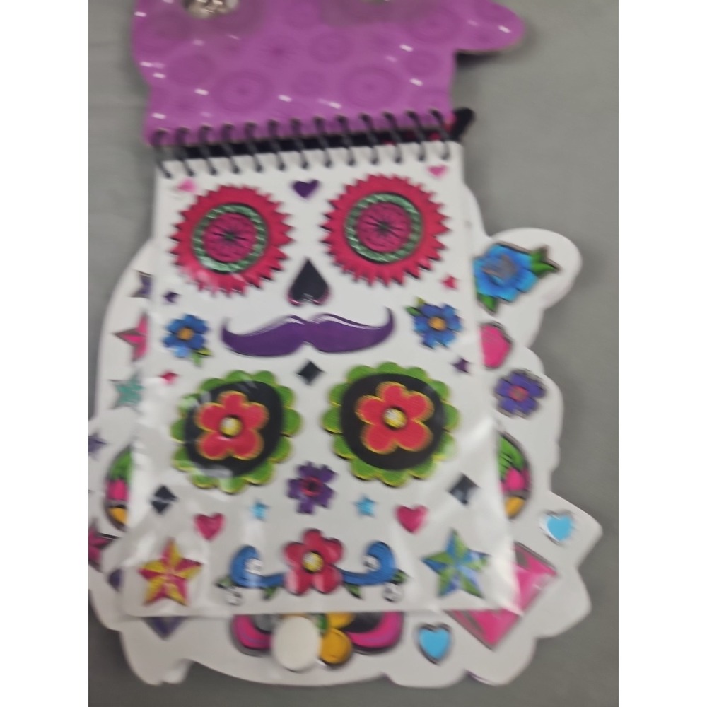 Rare🔥Fashion Angels Trendfolio Sugar Skull‎ Sketch Book And Stickers - Picture 3 of 6